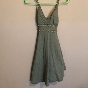 Free people olive green sundress dress